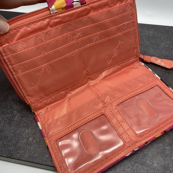 Vera Bradley‎ Pixie Blooms Turnlock and Zip Around Wallet 8 x 5 Retired - Picture 6 of 9